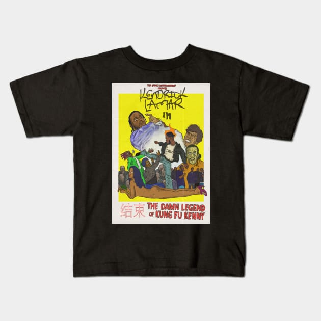 THE DAMN LEGEND OF KUNG FU KENNY Kids T-Shirt by gs_designs